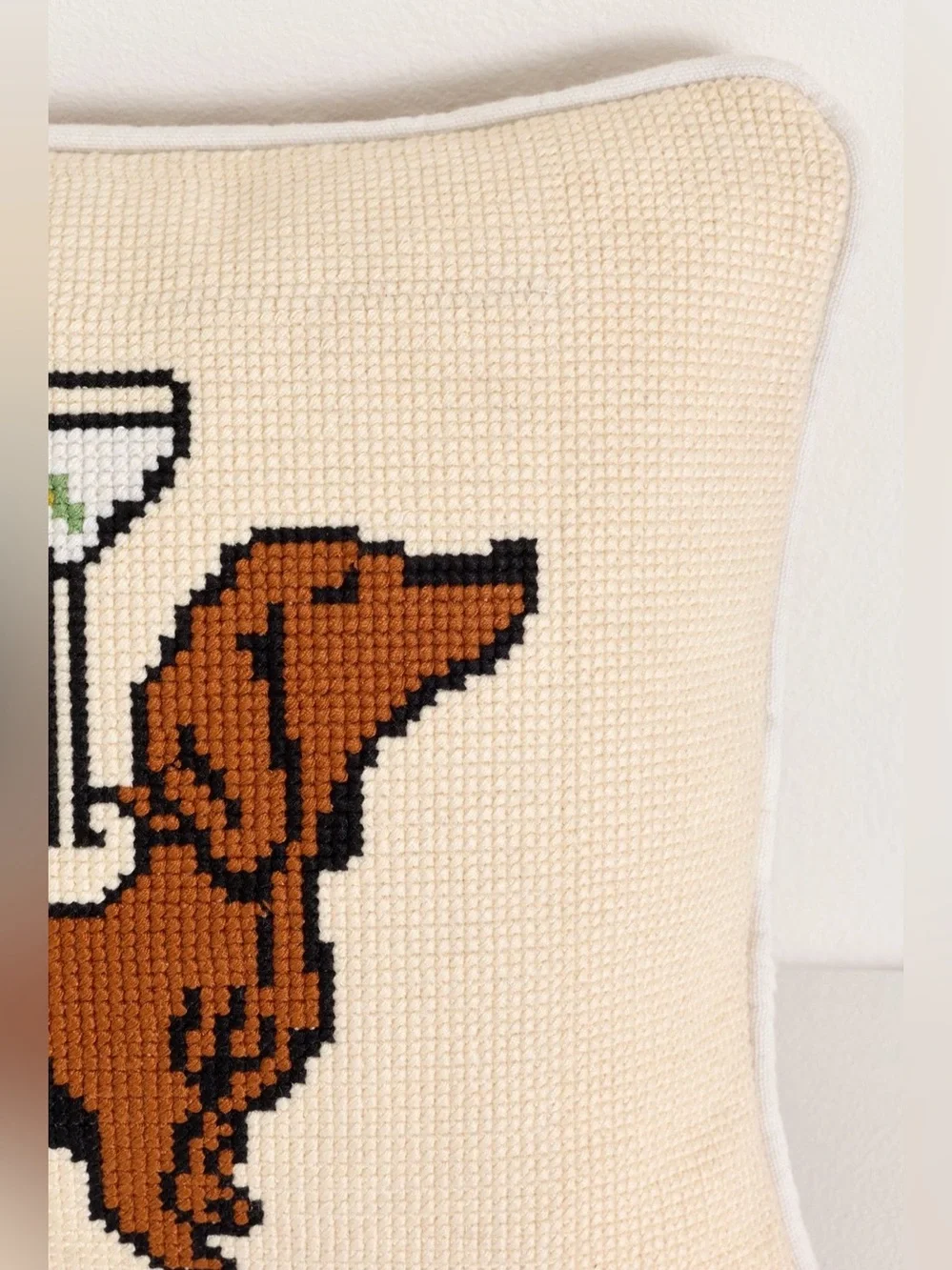 Anthropologie whimsical needlepoint